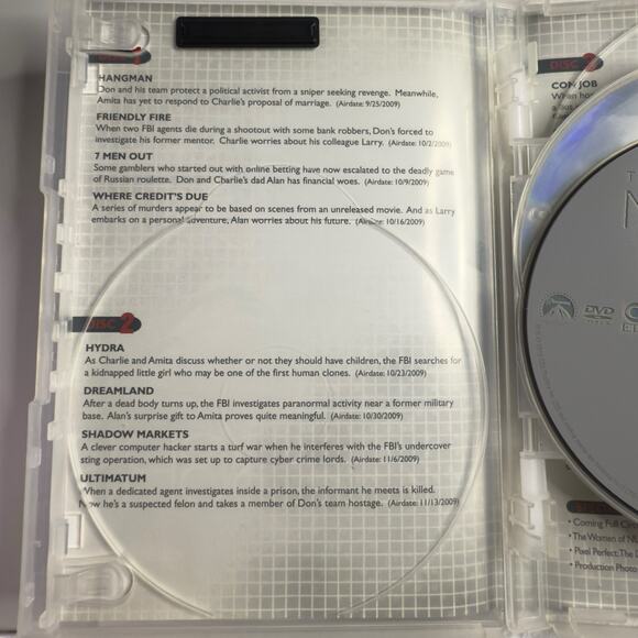 NUMB3RS: The Final Season DVD, 2010, 4.  Disc Set CBS Crime Drama TV Series - Picture 6 of 15